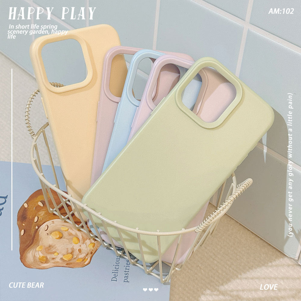 iPhone 17/15 Pro Silicone Case - Solid Color Skin Feel Shockproof