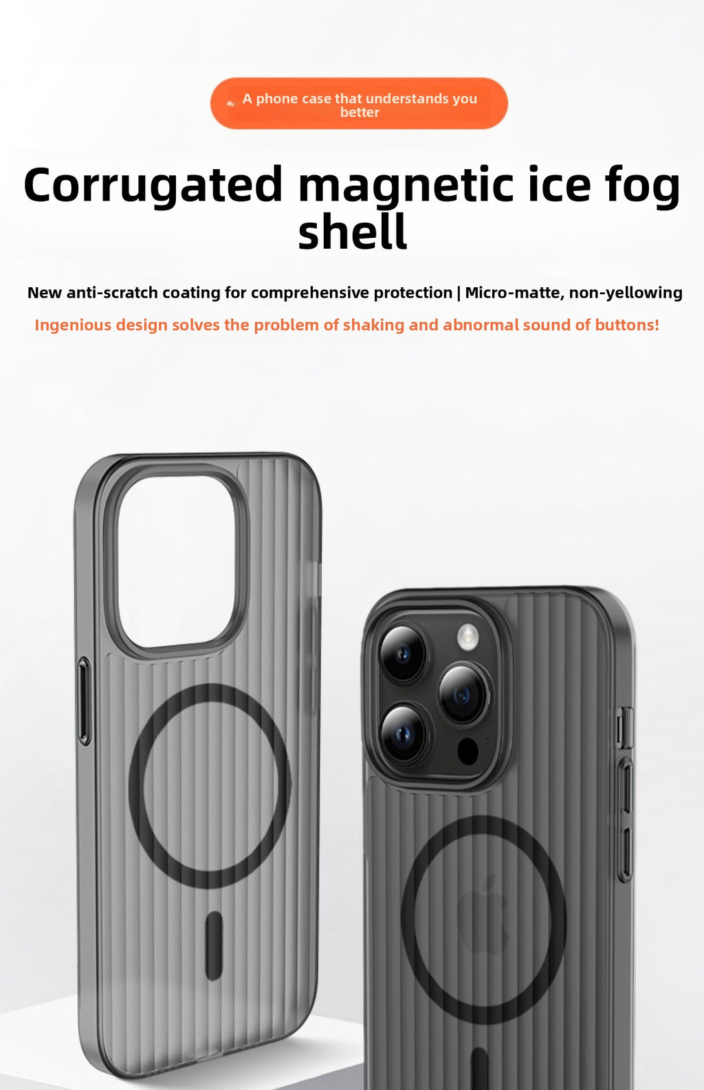 iPhone 17/16 Plus Magnetic Transparent Case - Shockproof