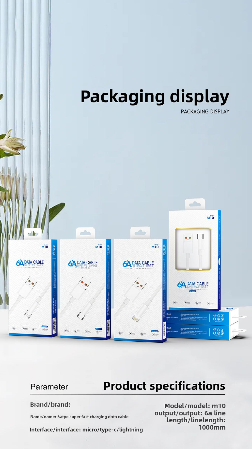 M11 3-in-1 Charging Cable - 6A Fast Charge (iPhone/Android/Type-C)