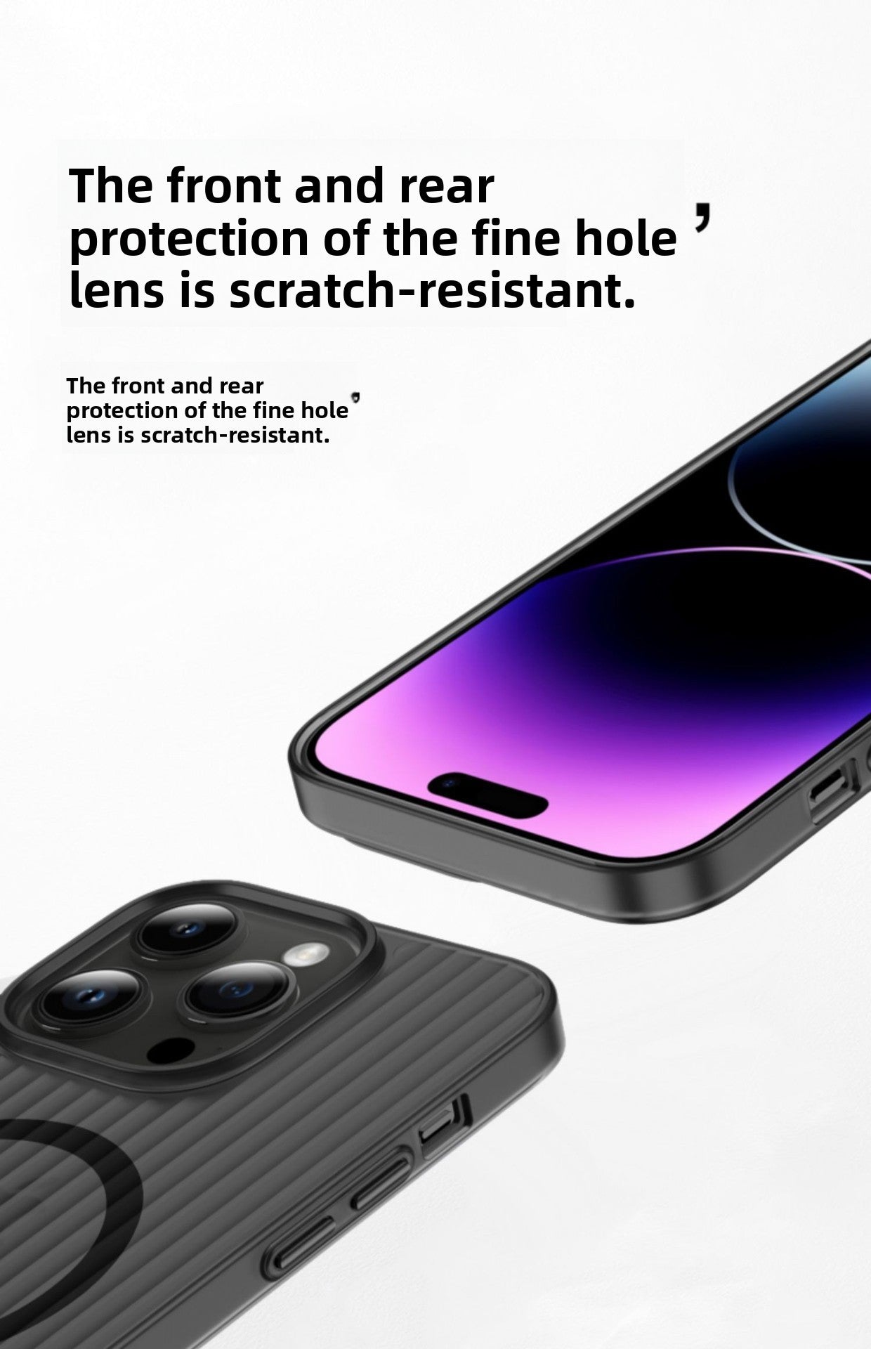 iPhone 17/16 Plus Magnetic Transparent Case - Shockproof