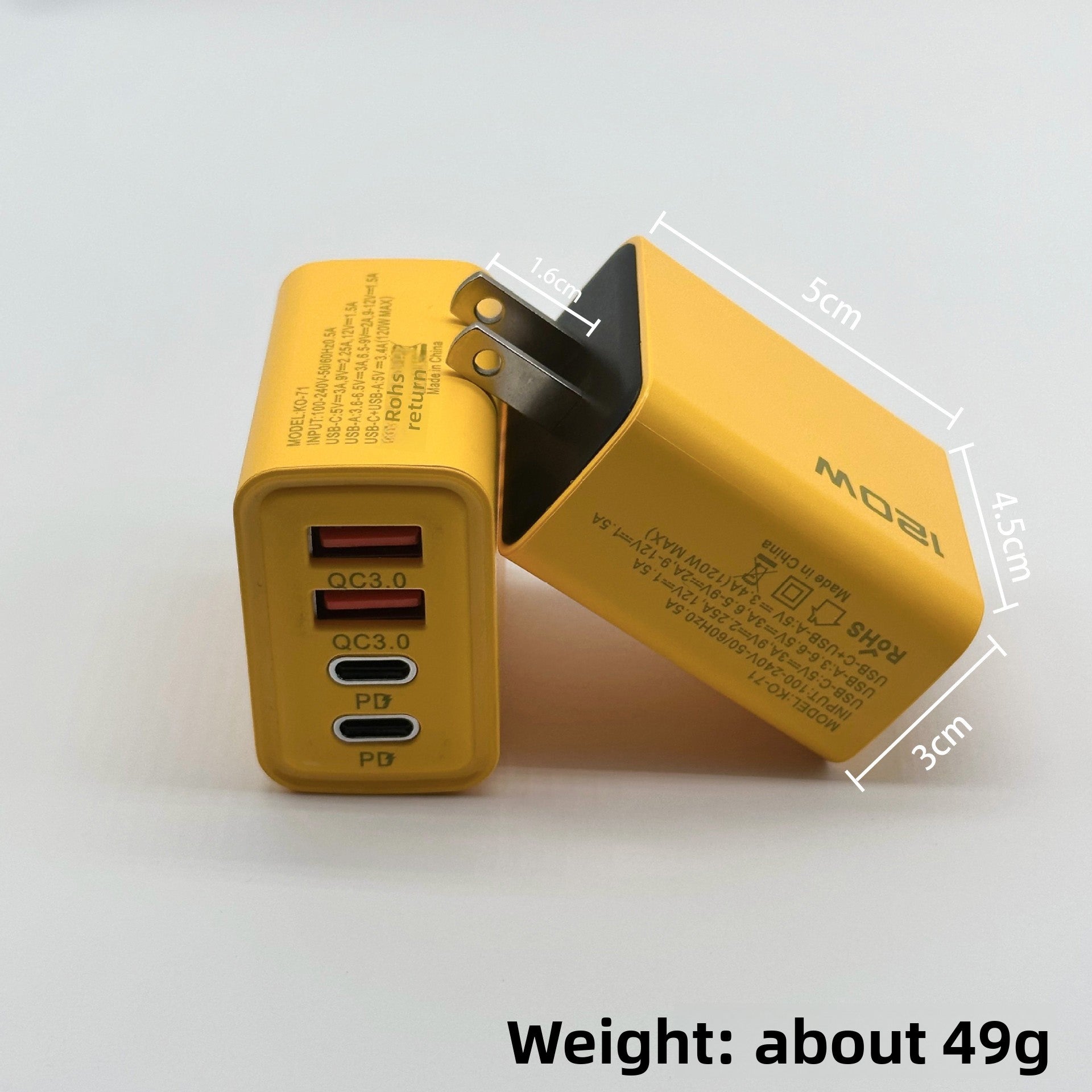 Apple Compatible 120W Multi-Port Charger US EU UK Dual Type-C Cross-Border Set