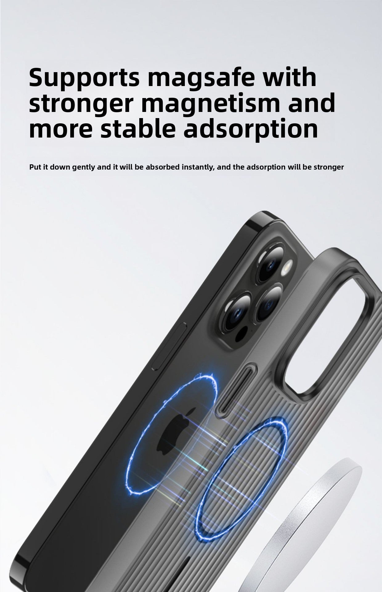 iPhone 17/16 Plus Magnetic Transparent Case - Shockproof