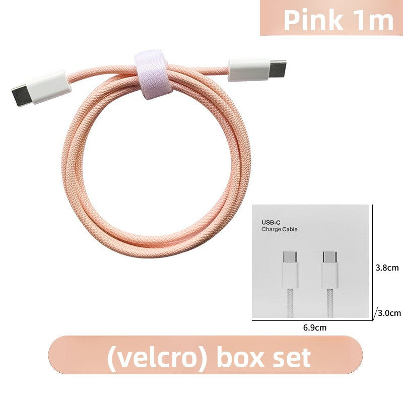 PD60W Fast Charging Cable - Type-C Braided for iPhone 16/15
