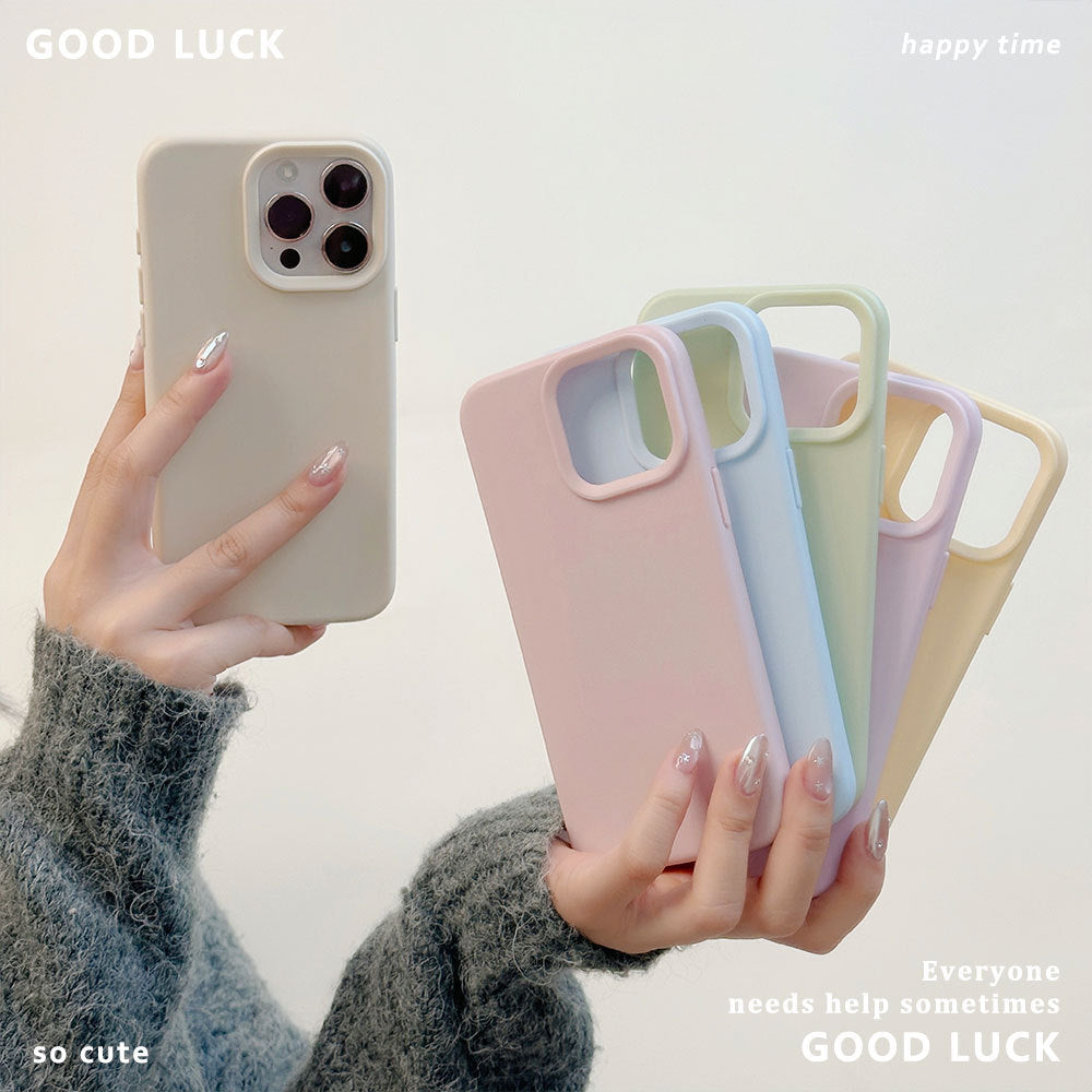 iPhone 17/15 Pro Silicone Case - Solid Color Skin Feel Shockproof