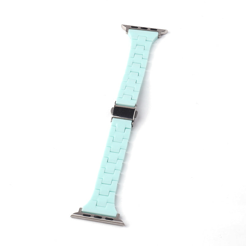 New Model Candy Rainbow Apple iWatch Resin Band for All Series