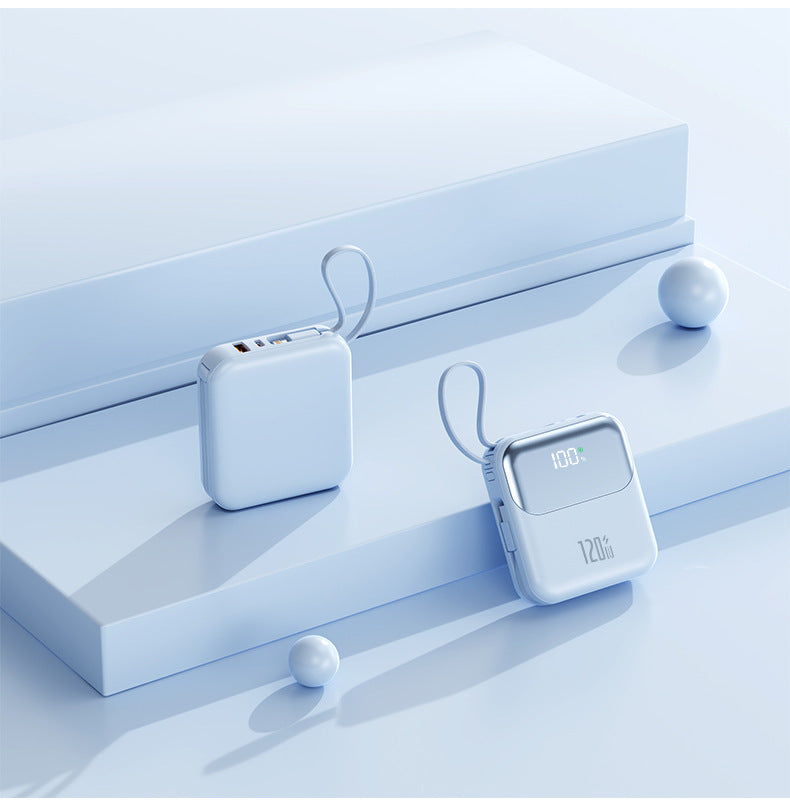 20000mAh Compact Power Bank - Built-in Cable Super Fast Charging
