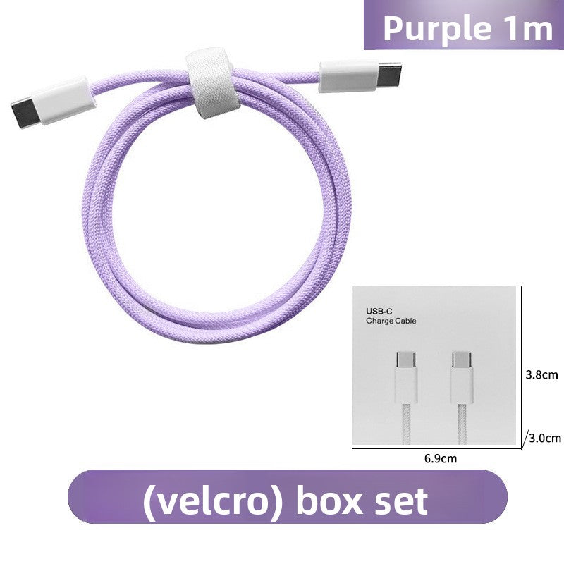 PD60W Fast Charging Cable - Type-C Braided for iPhone 16/15