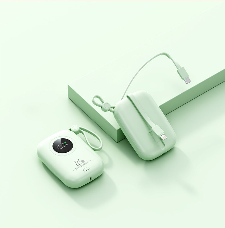 22.5W Power Bank 20000mAh - Built-in Cable for Outdoor Use