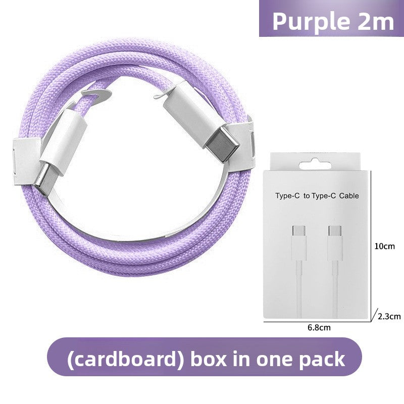 PD60W Fast Charging Cable - Type-C Braided for iPhone 16/15