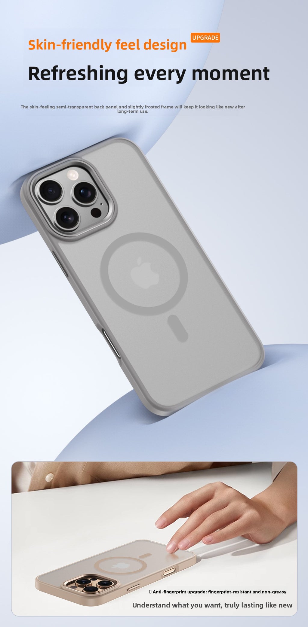 iPhone 16 Pro Max Magnetic Case - Matte Skin Feel