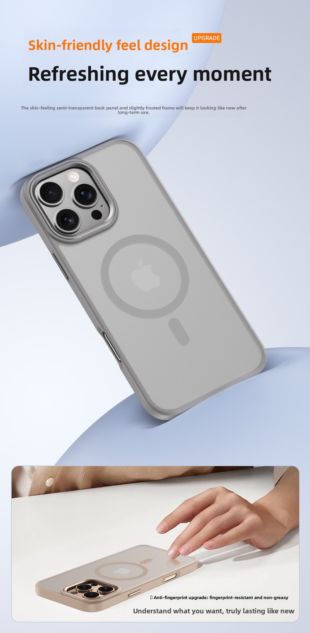 iPhone 16 Pro Max Magnetic Case - Matte Skin Feel