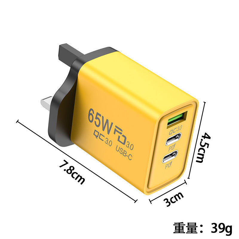 Apple Compatible 120W Multi-Port Charger US EU UK Dual Type-C Cross-Border Set