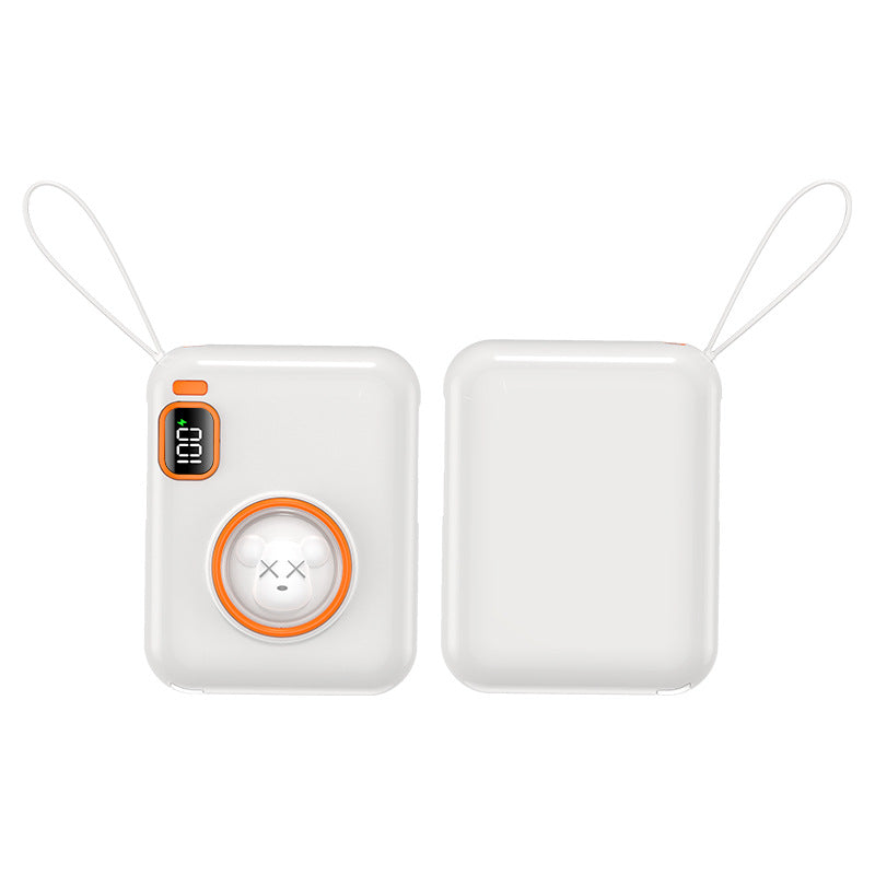 66W Cartoon Power Bank 20000mAh - Built-in Cable with Custom Logo