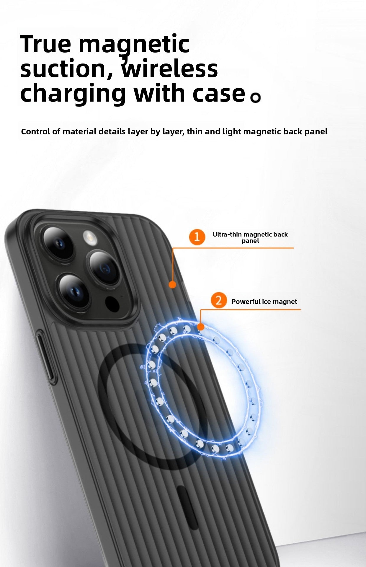 iPhone 17/16 Plus Magnetic Transparent Case - Shockproof