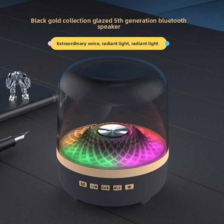 Wireless Bluetooth Speaker with RGB Light - Desktop Subwoofer