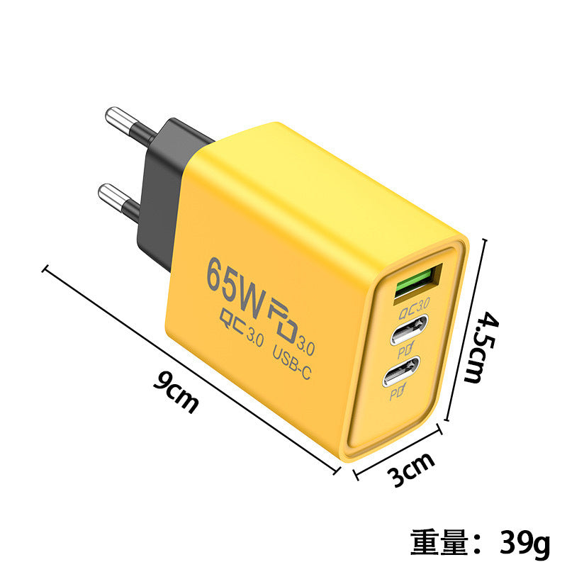 Apple Compatible 120W Multi-Port Charger US EU UK Dual Type-C Cross-Border Set