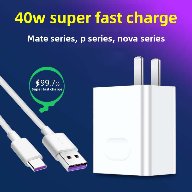 Huawei P40/Mate 30/40 Fast Charger - 40W with Cable