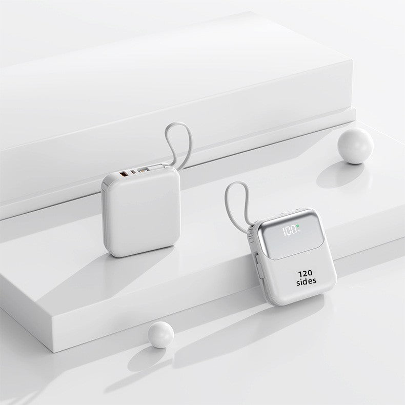 20000mAh Compact Power Bank - Built-in Cable Super Fast Charging