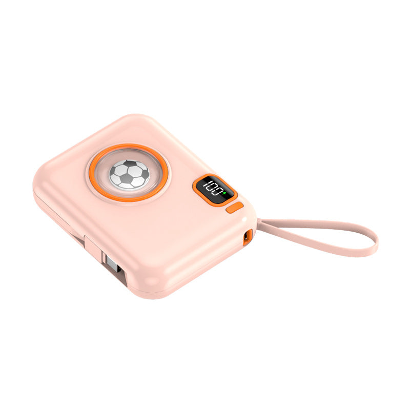 66W Cartoon Power Bank 20000mAh - Built-in Cable with Custom Logo