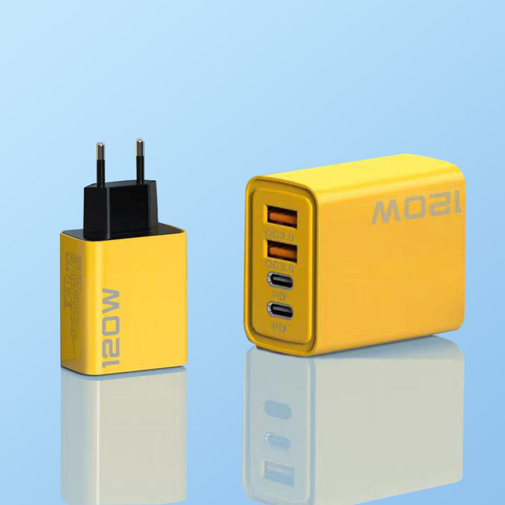 Apple Compatible 120W Multi-Port Charger US EU UK Dual Type-C Cross-Border Set