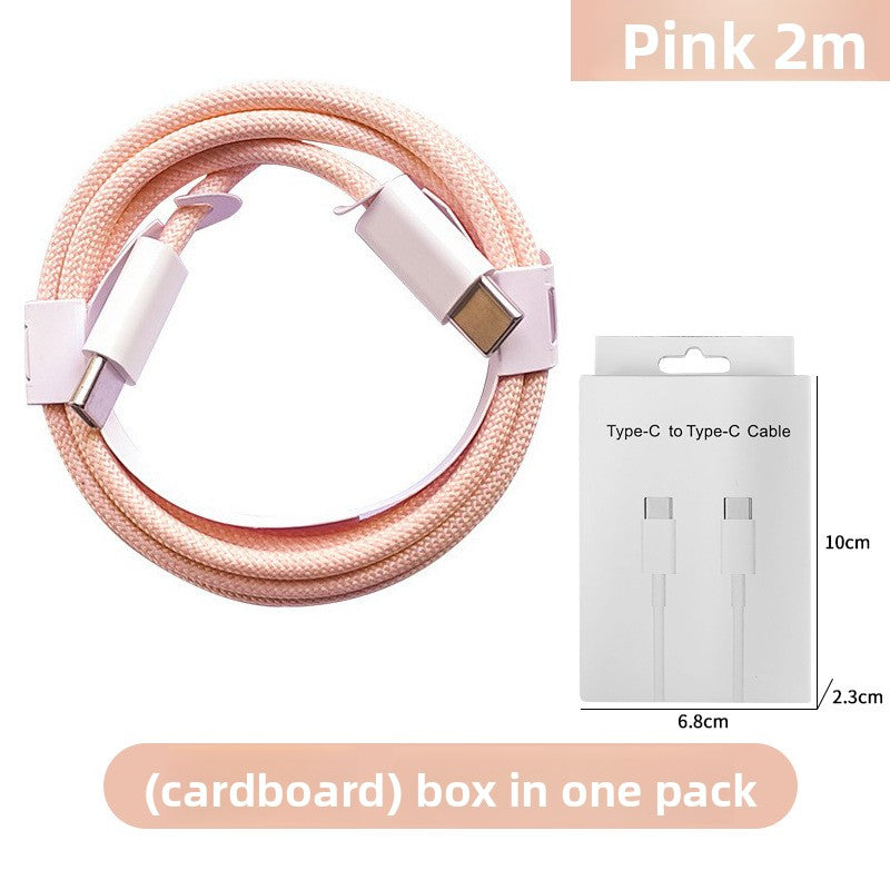 PD60W Fast Charging Cable - Type-C Braided for iPhone 16/15