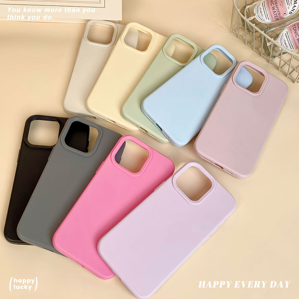 iPhone 17/15 Pro Silicone Case - Solid Color Skin Feel Shockproof