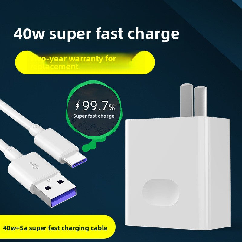 Huawei P40/Mate 30/40 Fast Charger - 40W with Cable