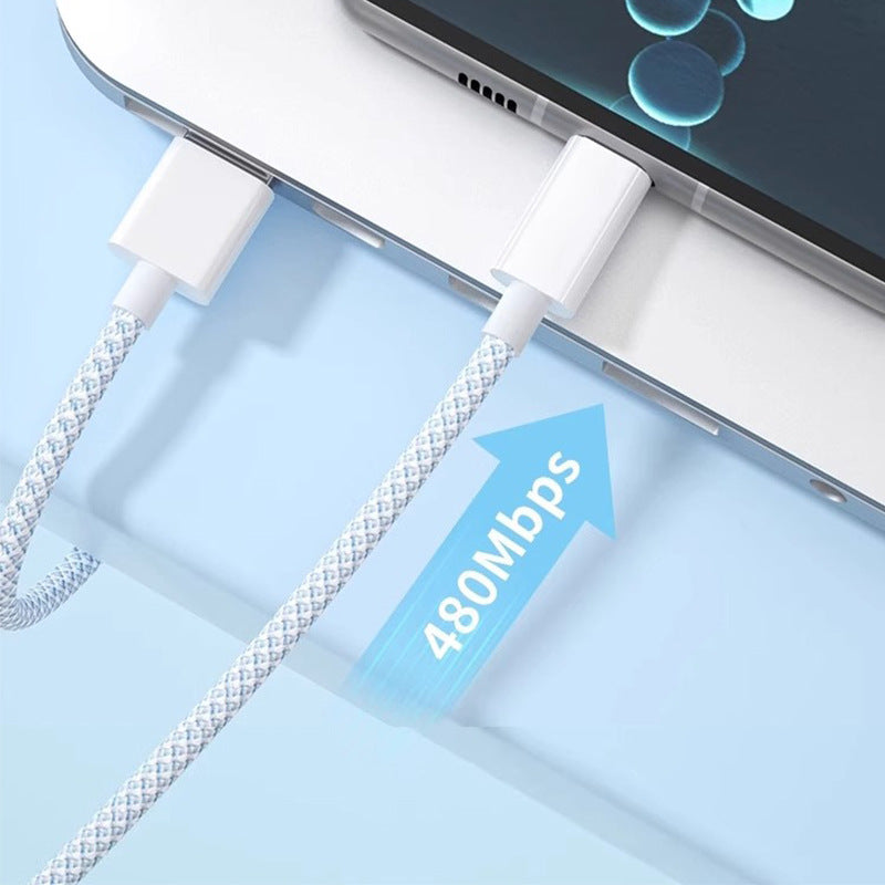 PD60W Fast Charging Cable - Type-C Braided for iPhone 16/15