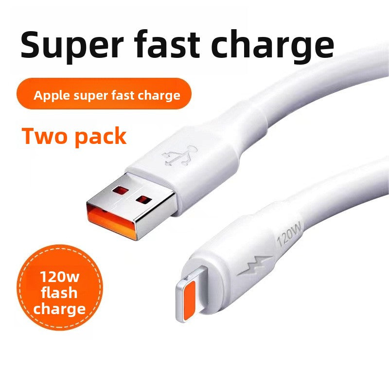 120W Fast Charging Cable for iPhone 14/13/12/11 Pro/XR