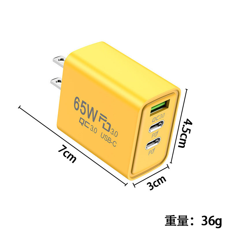 Apple Compatible 120W Multi-Port Charger US EU UK Dual Type-C Cross-Border Set