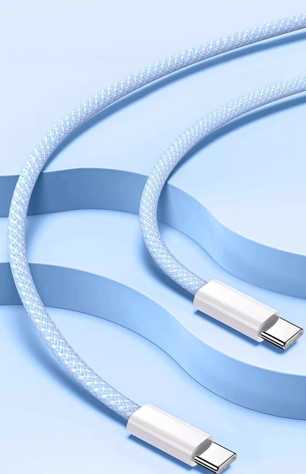 PD60W Fast Charging Cable - Type-C Braided for iPhone 16/15