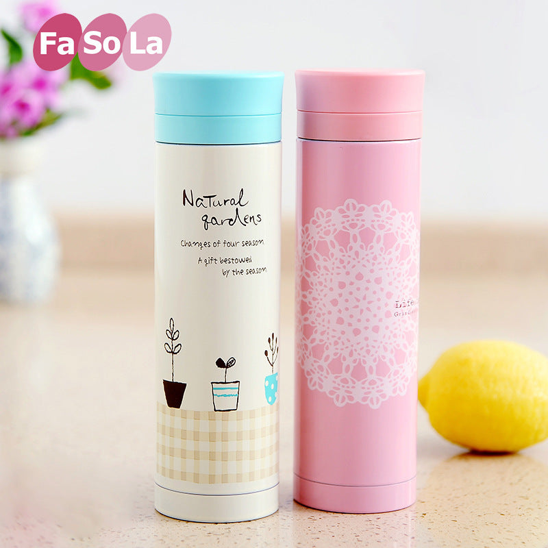 FaSoLa Winter Stainless Steel Insulated Office Cup for Women Kids