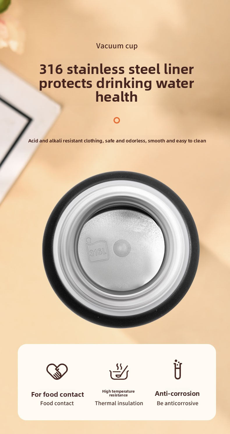 Snoopy Official Cartoon 316 Food Grade Stainless Steel Insulated Cup Portable Flip Lid Car Cup Large Capacity Water Cup