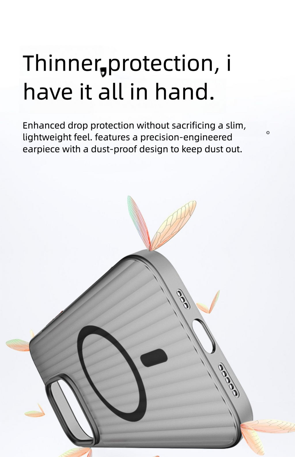 iPhone 17/16 Plus Magnetic Transparent Case - Shockproof