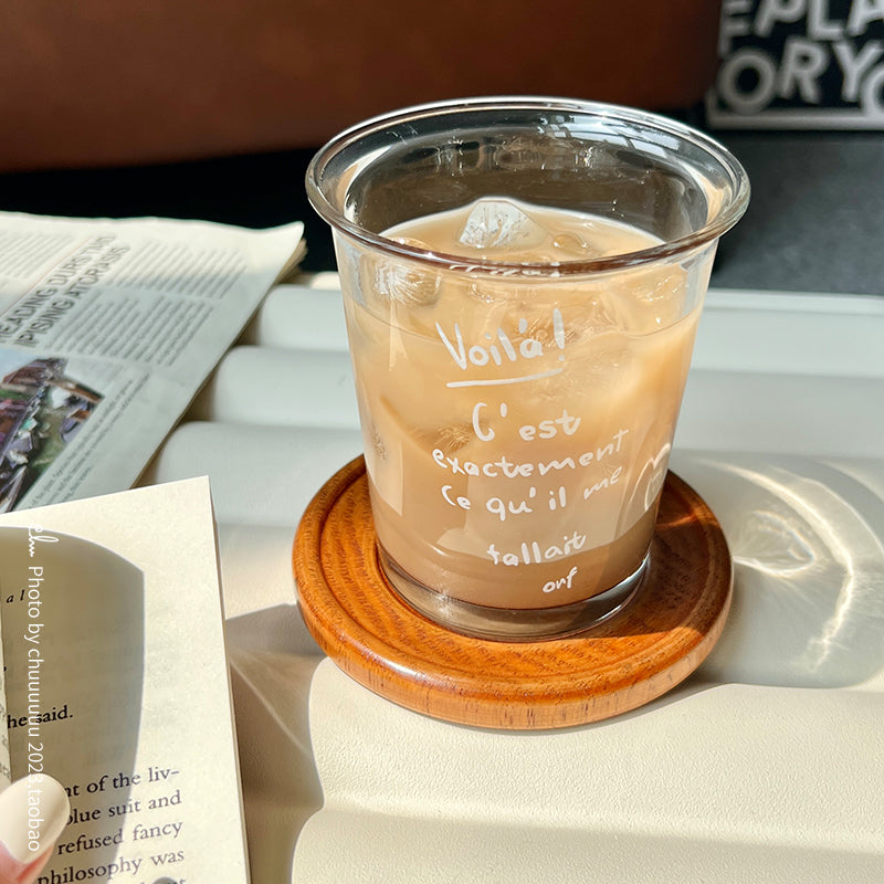 Thickened High Temp Resistant Feng Shui Glass Coffee Cup for Holiday Gifts