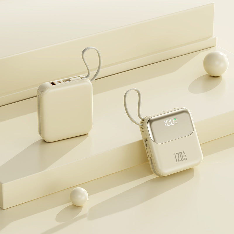 20000mAh Compact Power Bank - Built-in Cable Super Fast Charging