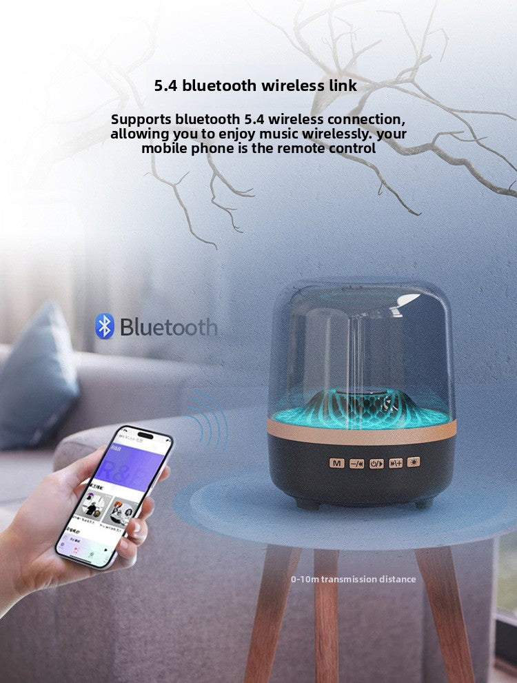 Wireless Bluetooth Speaker with RGB Light - Desktop Subwoofer