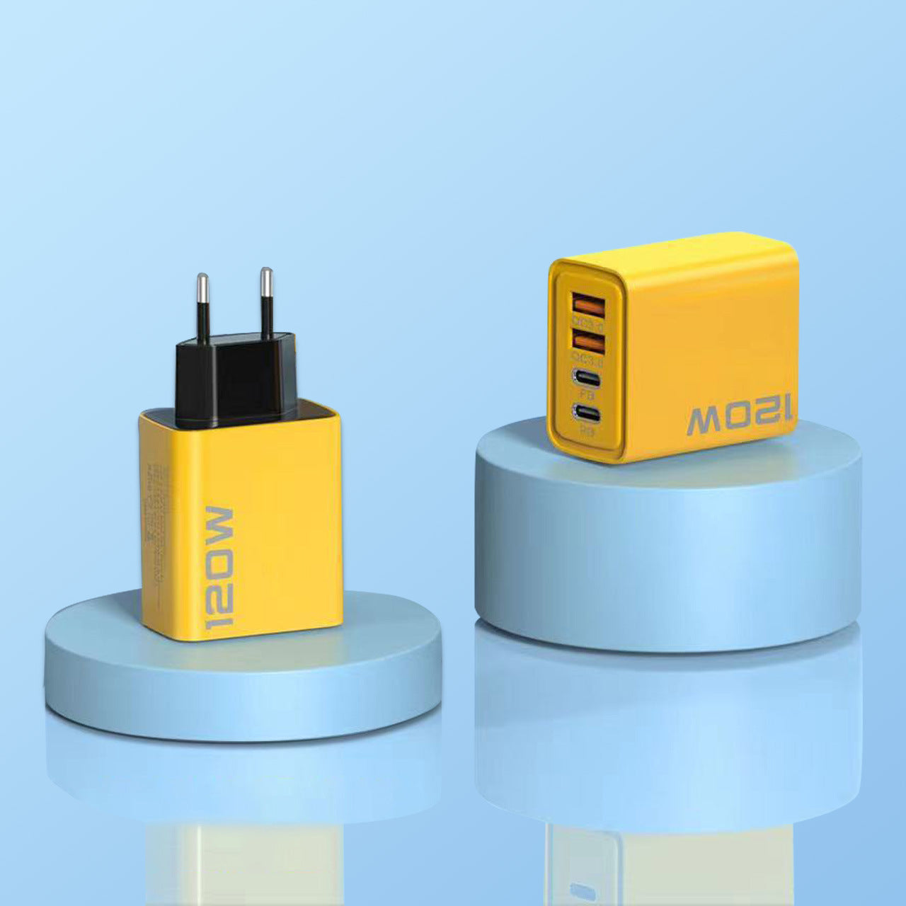 Apple Compatible 120W Multi-Port Charger US EU UK Dual Type-C Cross-Border Set