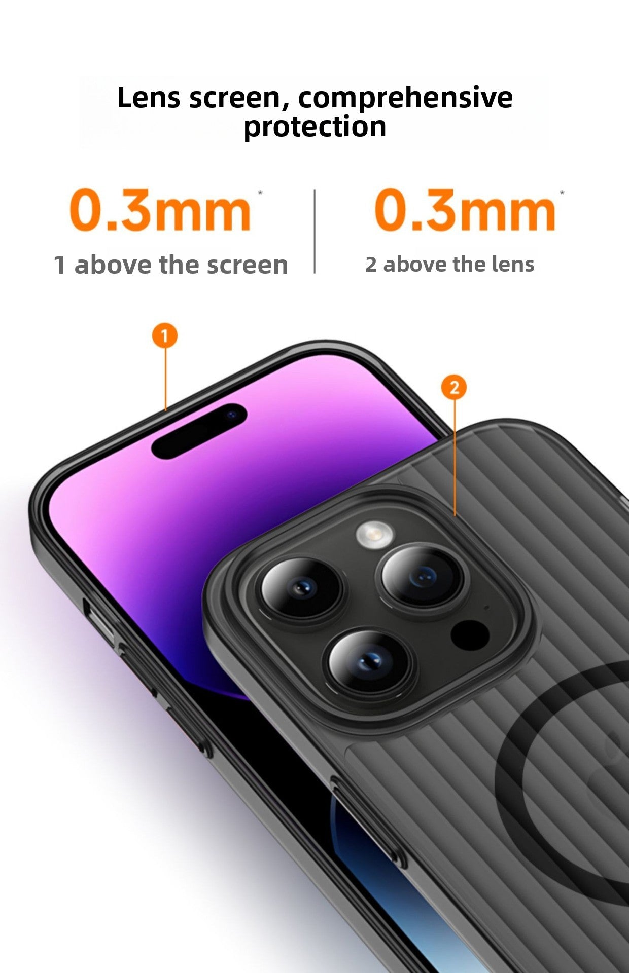 iPhone 17/16 Plus Magnetic Transparent Case - Shockproof