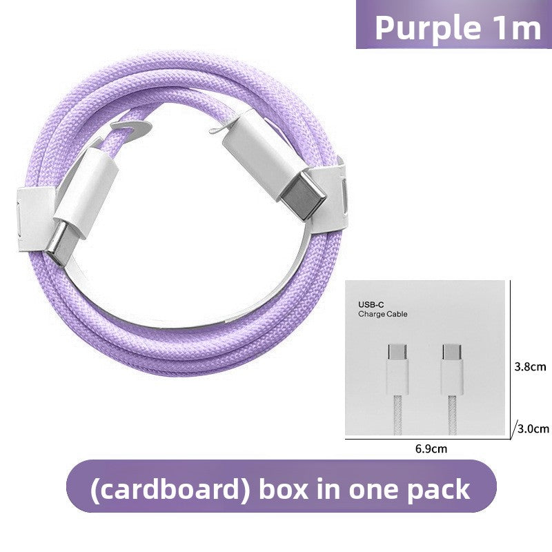 PD60W Fast Charging Cable - Type-C Braided for iPhone 16/15