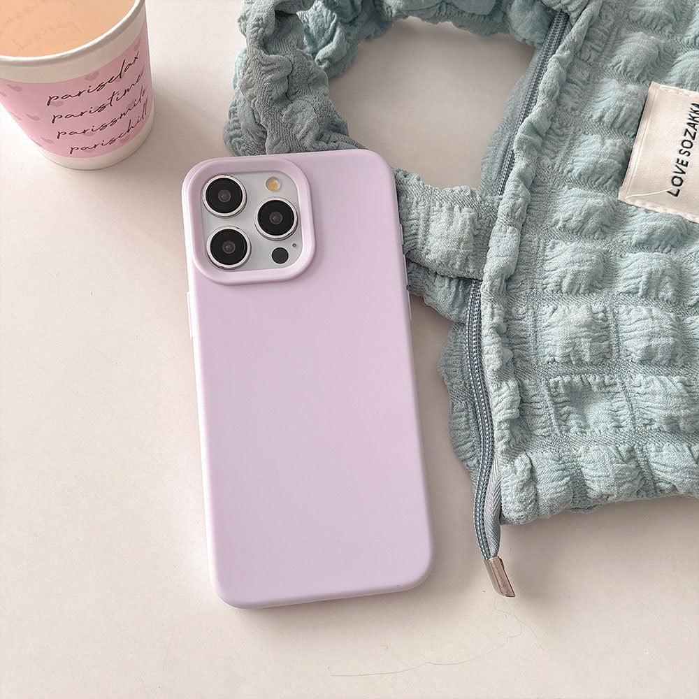 iPhone 17/15 Pro Silicone Case - Solid Color Skin Feel Shockproof