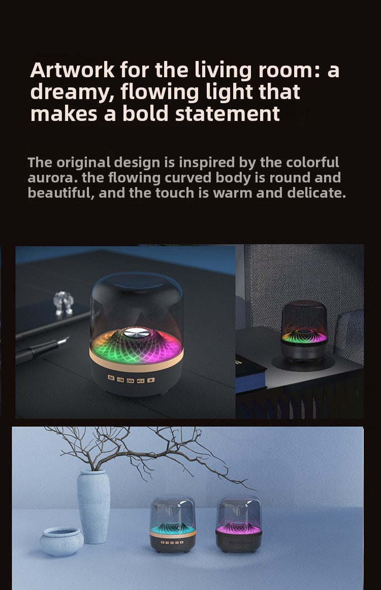 Wireless Bluetooth Speaker with RGB Light - Desktop Subwoofer