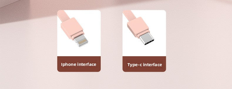 66W Cartoon Power Bank 20000mAh - Built-in Cable with Custom Logo