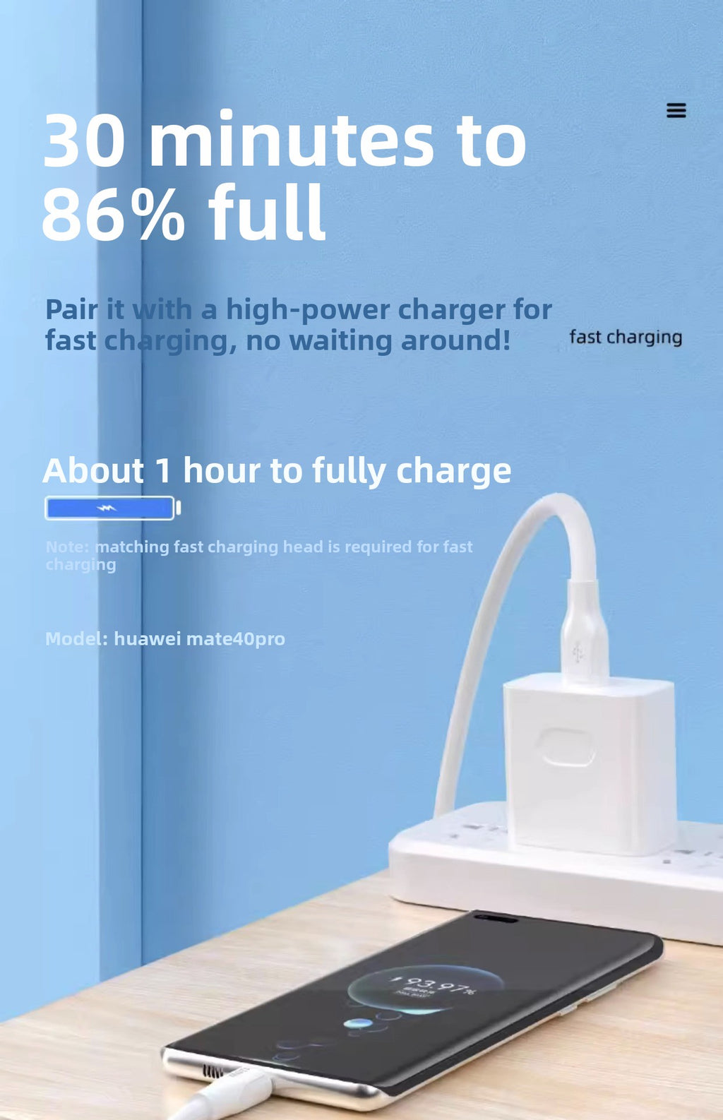 120W Fast Charging Cable for iPhone 14/13/12/11 Pro/XR