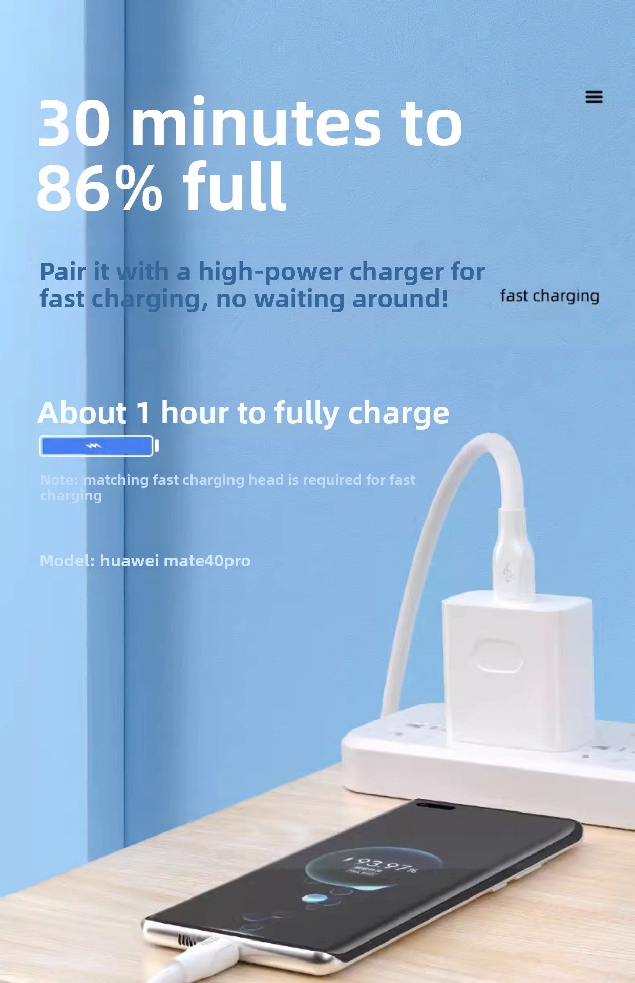 120W Fast Charging Cable for iPhone 14/13/12/11 Pro/XR