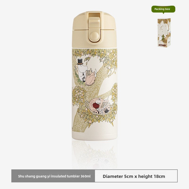 Finland Moomin Cute Portable Stainless Steel Kids Coffee Water Cup
