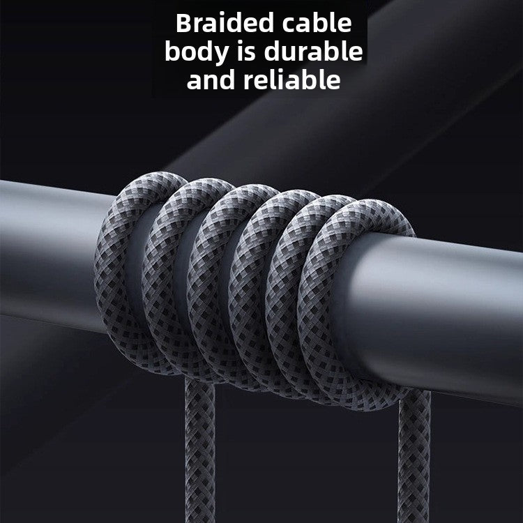 3-in-1 Fast Charging Cable - 6A Universal (iPhone/Android/Type-C)