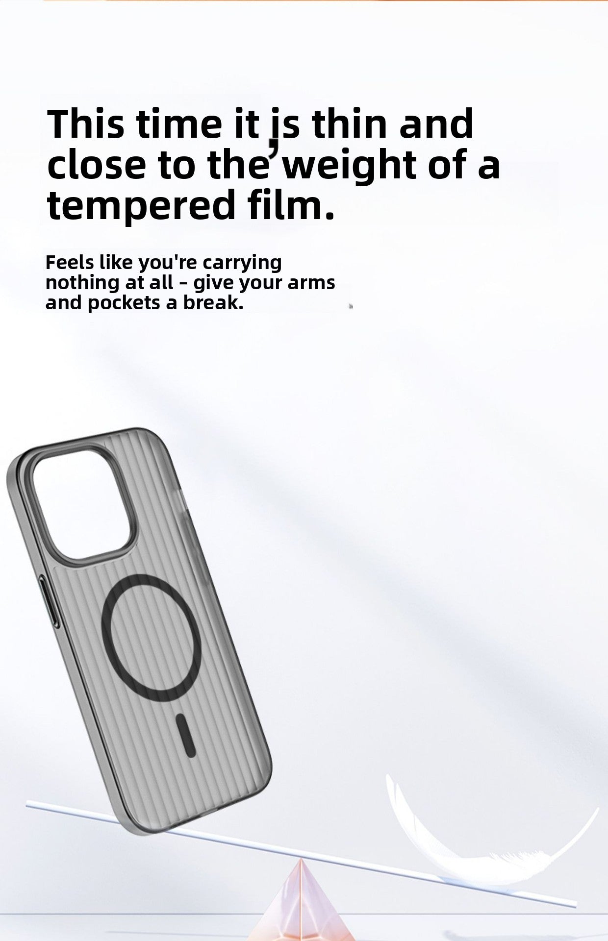 iPhone 17/16 Plus Magnetic Transparent Case - Shockproof